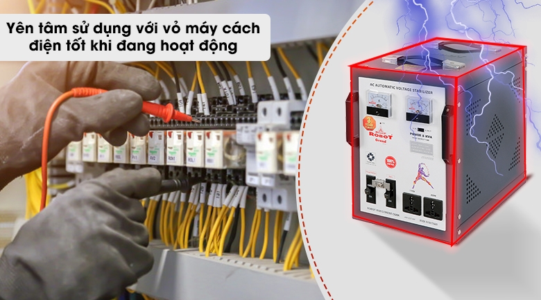 Ổn áp Robot 1 pha 5KVA 90
