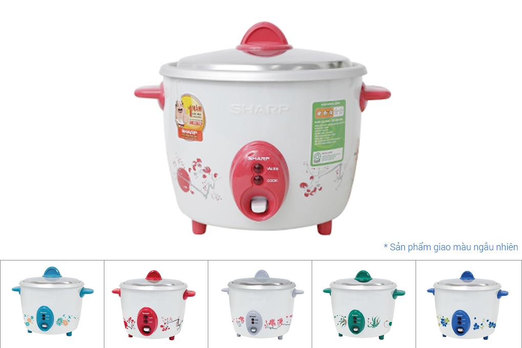 Nồi cơm nắp rời Sharp 1.5 lít KSH-D15V (Màu ngẫu nhiên)