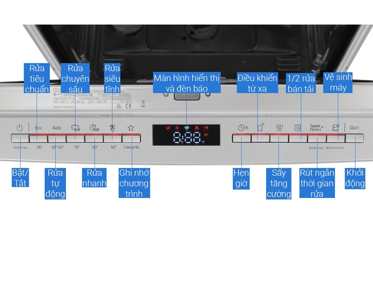 Máy rửa chén độc lập Bosch 13 bộ SMS6ECI11E