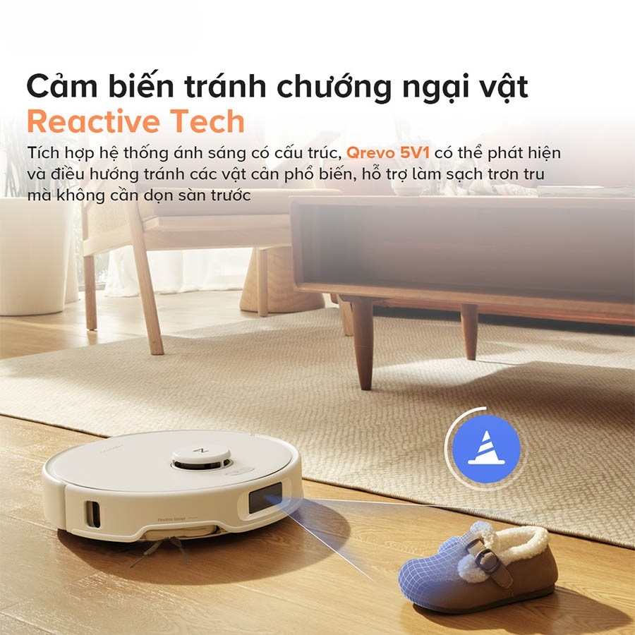 Robot hút bụi lau nhà Roborock Q revo Edge 5V1