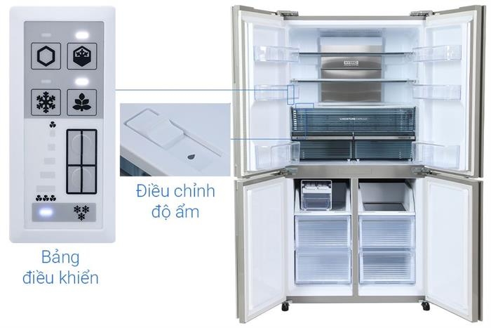 Tủ lạnh Sharp Inverter 525 lít SJ-FX610V-SL