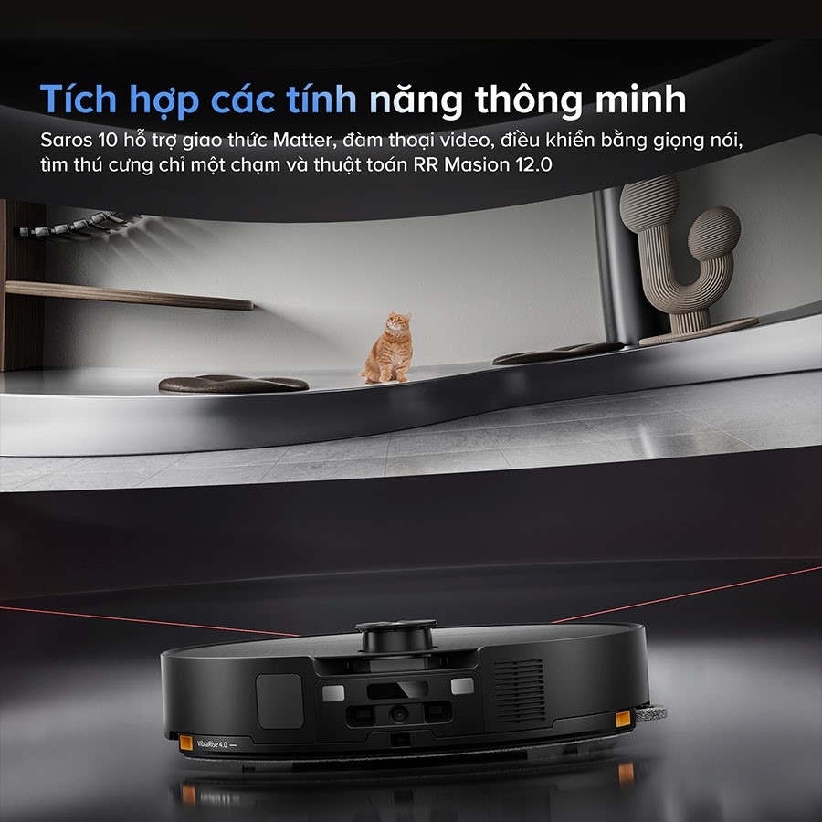 Robot hút bụi lau nhà Roborock Saros 10