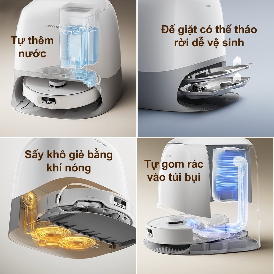 Robot hút bụi lau nhà Roborock Q revo Curv