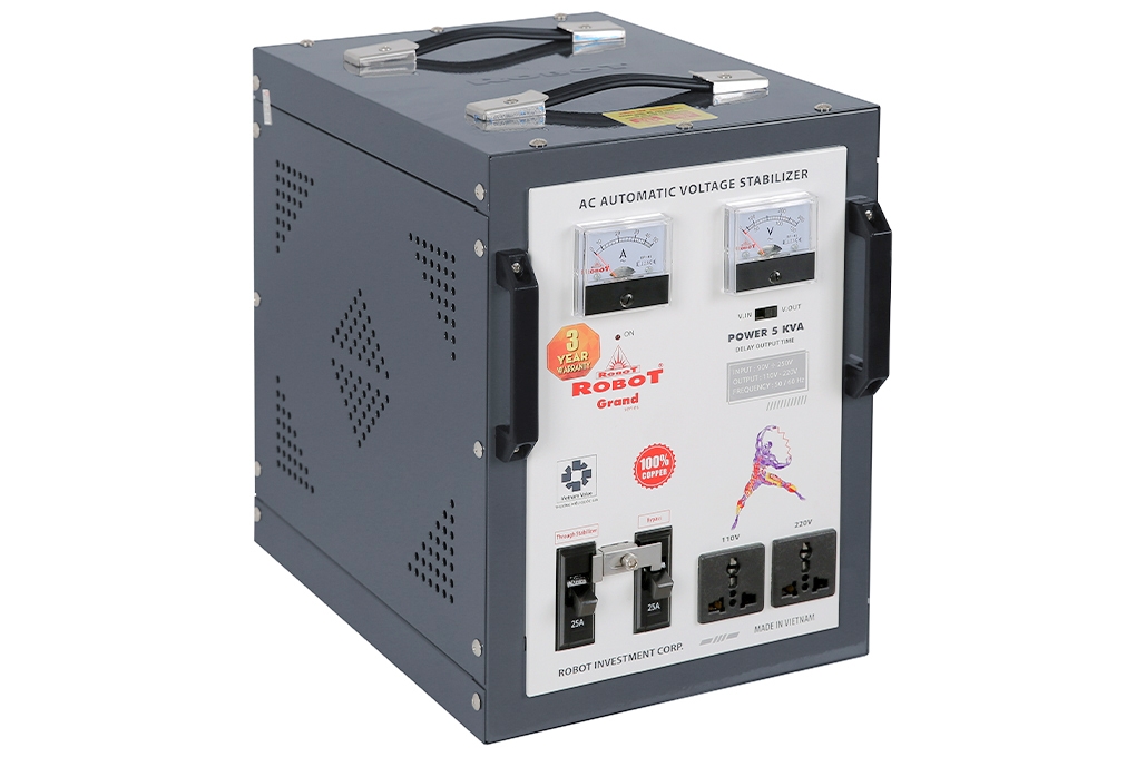 Ổn áp Robot 1 pha 5KVA 90