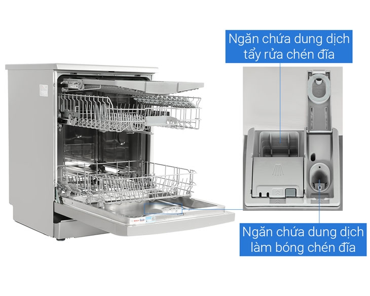 Máy rửa chén độc lập Bosch 14 bộ SMS4HMI07E