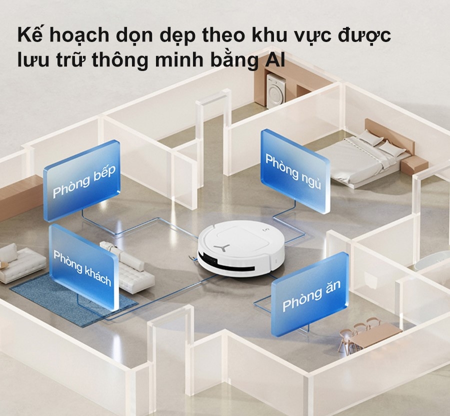 Robot hút bụi lau nhà Ecovacs T80 Omni