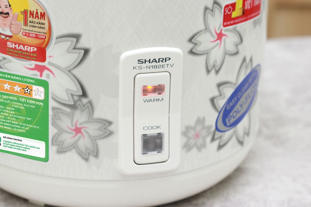 Nồi cơm điện Sharp 1.8 lít KS-182ETV