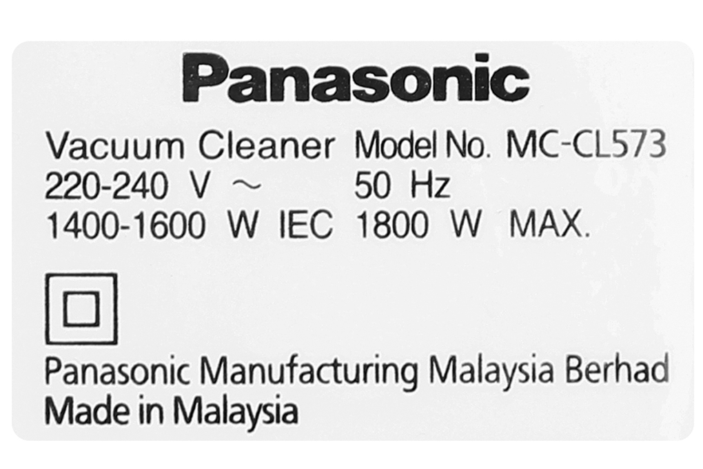 Máy hút bụi dạng hộp Panasonic MC-CL573AN49