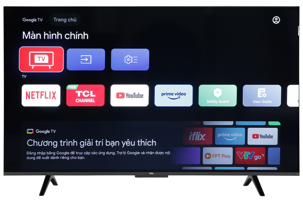 Google Tivi Qled TCL 4K 43 inch 43C69B Mới 2024