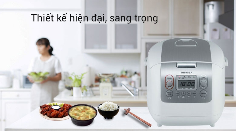 Nồi cơm điện tử Toshiba 1.8 lít RC-18NMFVN(WT)