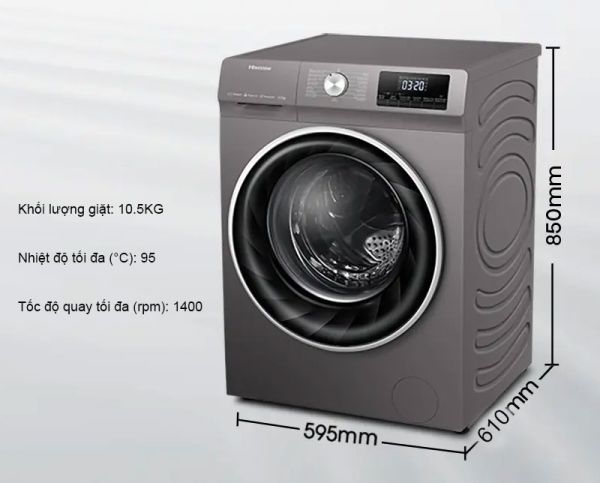 Máy giặt Hisense 10,5Kg WFQY1114EVJMT