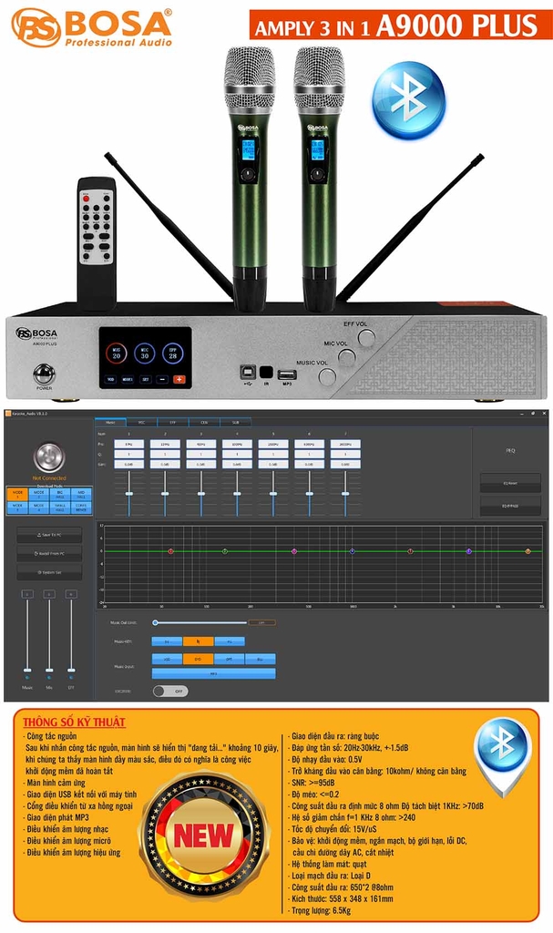 AMPLY 3 IN 1 BOSA A9000 PLUS