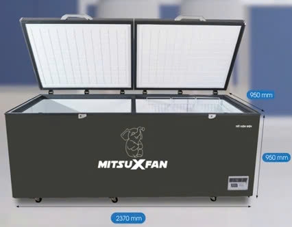 TỦ ĐÔNG MITSUXFAN 1 NGĂN DÀN LẠNH ĐỒNG 1500/1300L - MF1-1500EPW