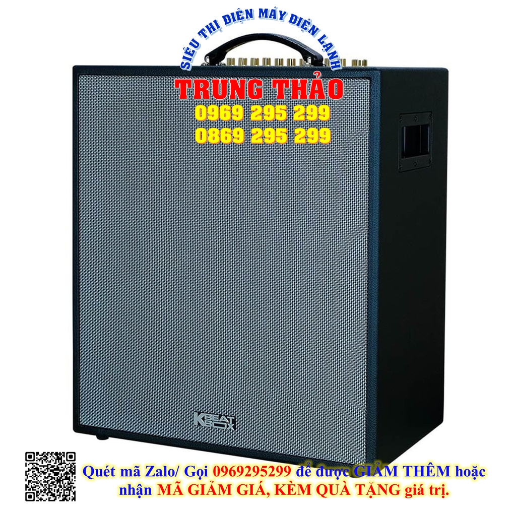 Loa Xách Tay Acnos CS551Plus (4 Bass 20cm, RMS 400W, Kèm 2 Micro)