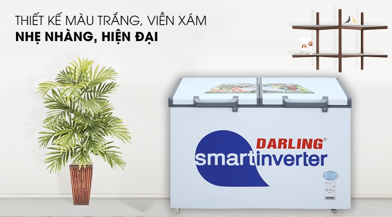 Tủ Đông Mát Darling 2 Ngăn, 2 Dàn Lạnh Inverter DMF-3699WSI-4
