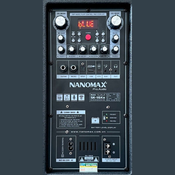 Loa kéo Nanomax SK-16K8 (Bass 40cm/ 680W/ Karaoke/ Bluetooth)