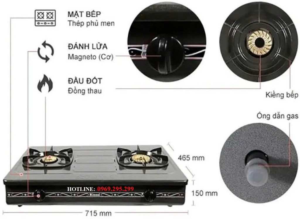 Bếp gas Rinnai RV-375(G)N