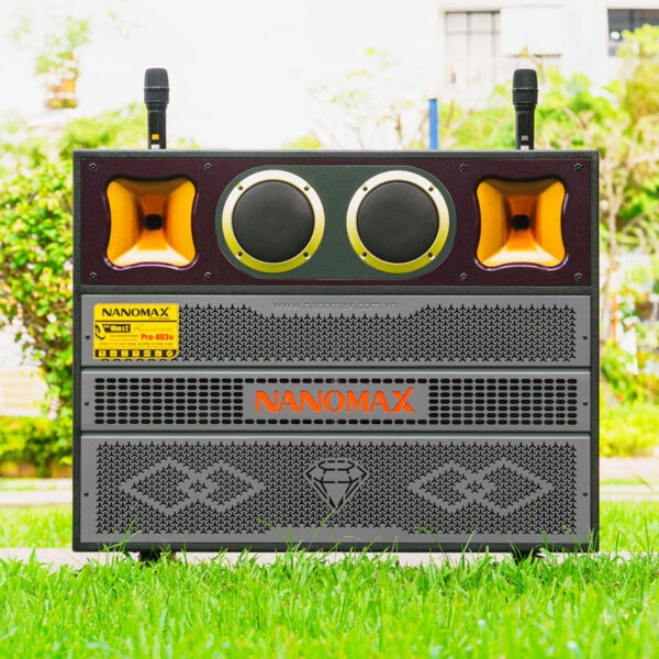 Loa Kéo Bình & Điện Nanomax Bass Đôi 40cm 1600w Pro-803N