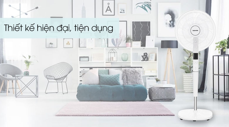 Quạt đứng Toshiba 9 cánh DC inverter F-LSD30(W)VN 30W