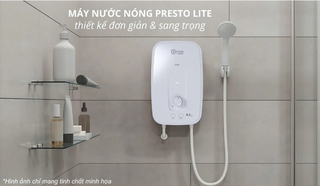 Máy nước nóng Centon Presto Lite EIWH NP M-N1 3500W (Không bơm)