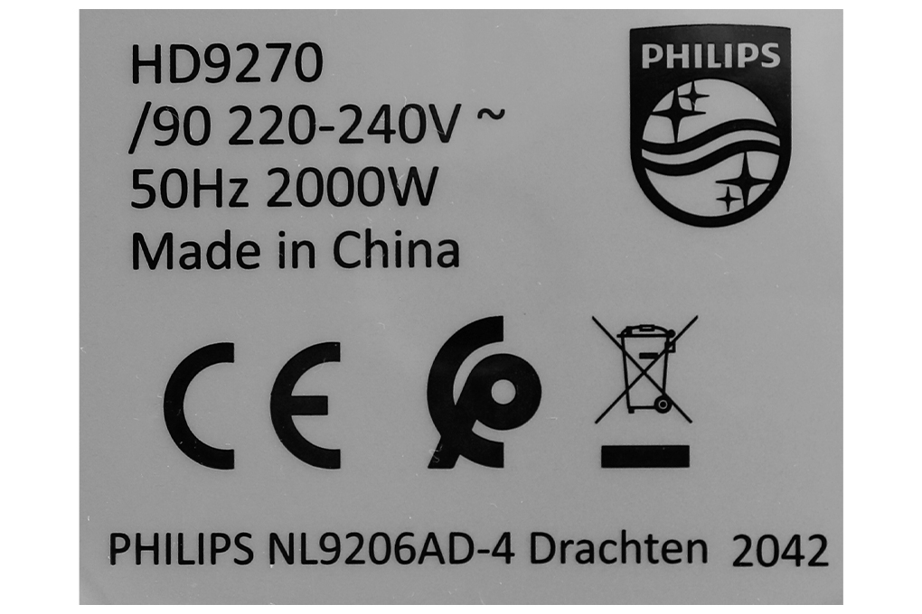 Nồi chiên không dầu Philips 6.2 lít HD9270