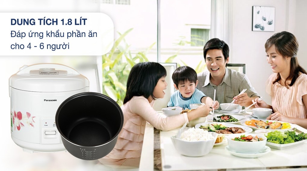 Nồi cơm điện Panasonic 1.8 lít SR-MVN18FRAX