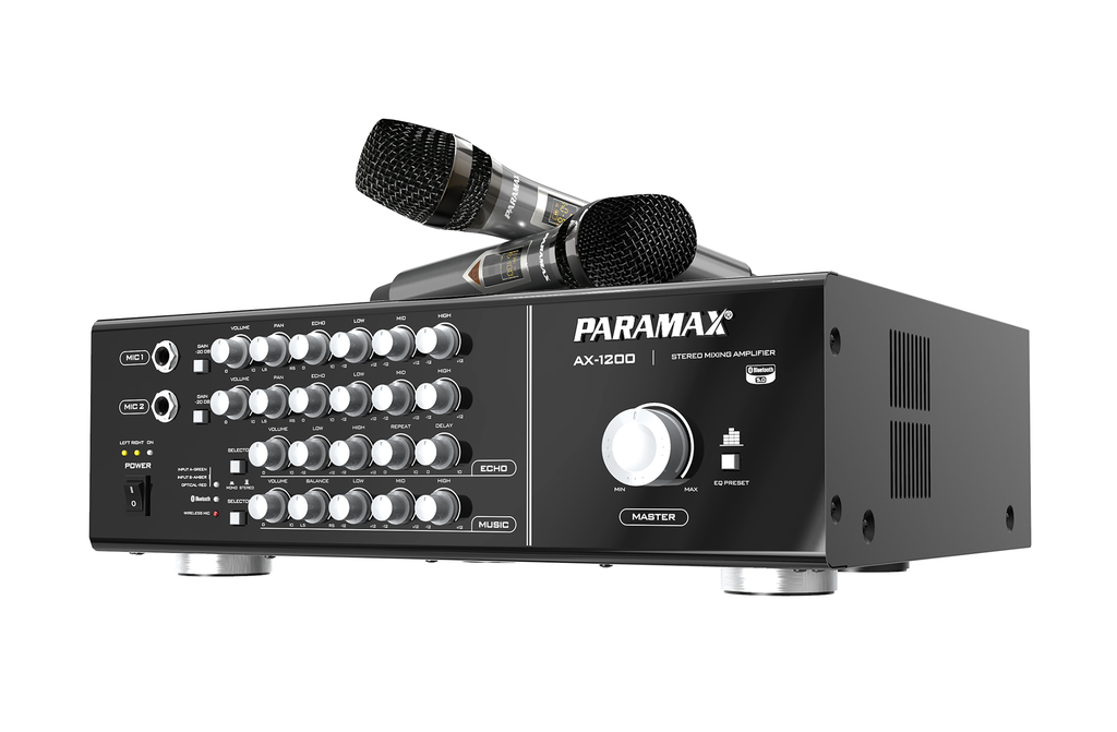 Amply Paramax Karaoke AX-1200 (Tích hợp micro không dây)