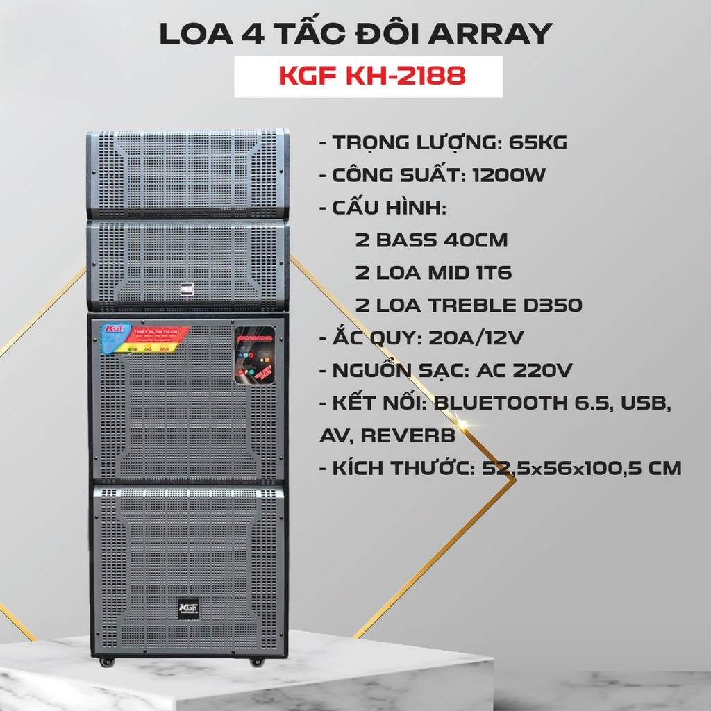 Loa 4 Tấc Đôi KOZIO Array KH-2188