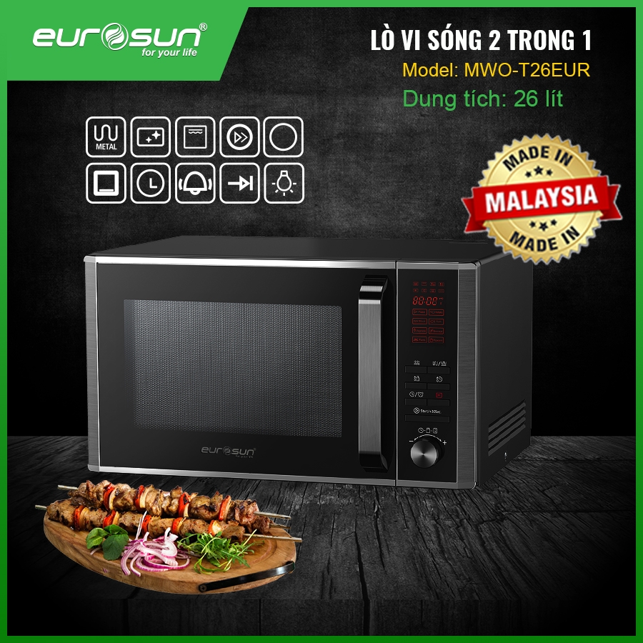 Lò vi sóng Eurosun MWO-26EUR (Có nướng)