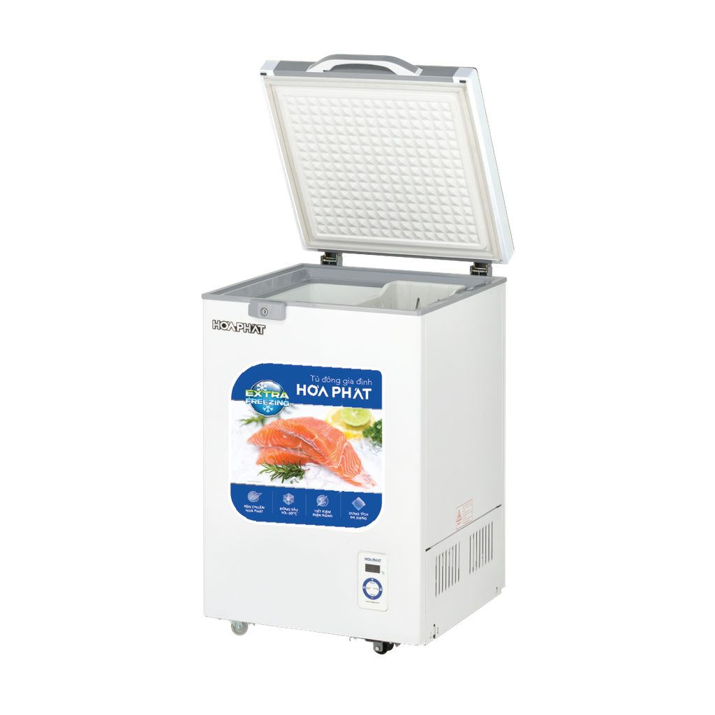 Tủ đông Hòa Phát mặt kính 1 ngăn 1 cánh HPF AD6107.T1
