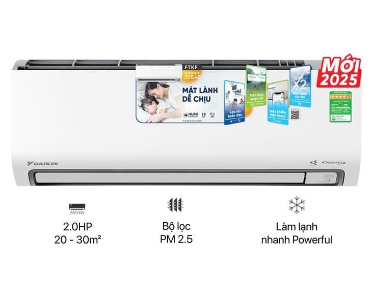 Máy lạnh Daikin Inverter 2 HP FTKB50ZVMV