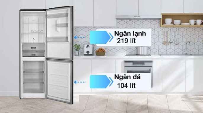 Tủ lạnh Sharp Inverter 323 lít SJ-BF330V-SL Mới 2025