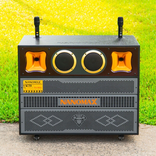 Loa Kéo Bình & Điện Nanomax Bass Đôi 40cm 1600w Pro-803N