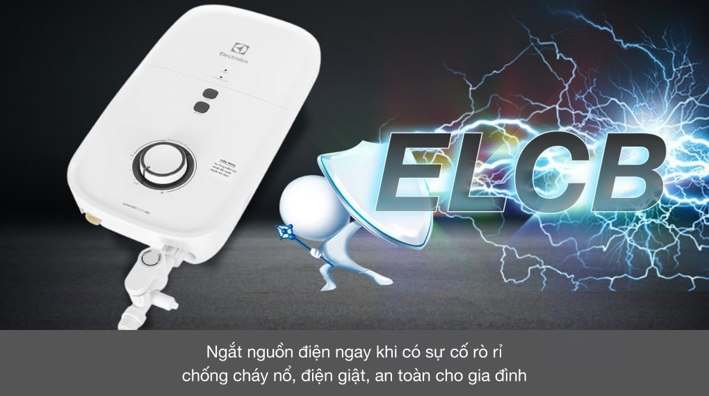 Máy tắm nước nóng trực tiếp Electrolux 4500W EWE451KB-DWG2