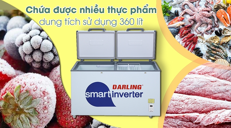 Tủ đông Darling 450 lít Inverter 1 ngăn DMF-4799ASI