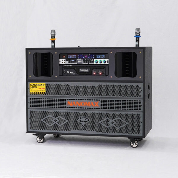 Loa Kéo Điện Nanomax Pro-909 Bass Đôi 40cm 3600w