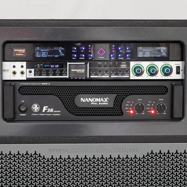Loa Kéo Điện Nanomax Pro-909 Bass Đôi 40cm 3600w