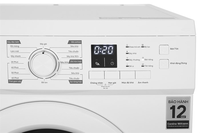Máy sấy quần áo Casper 7.2 kg TD-72VWD