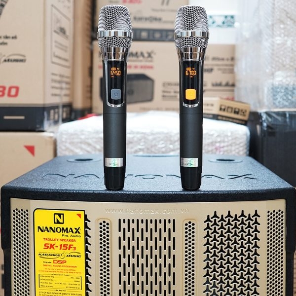 Loa di động Nanomax SK-15F3 (Bass 40cm/ 680W/ Karaoke/ Bluetooth)