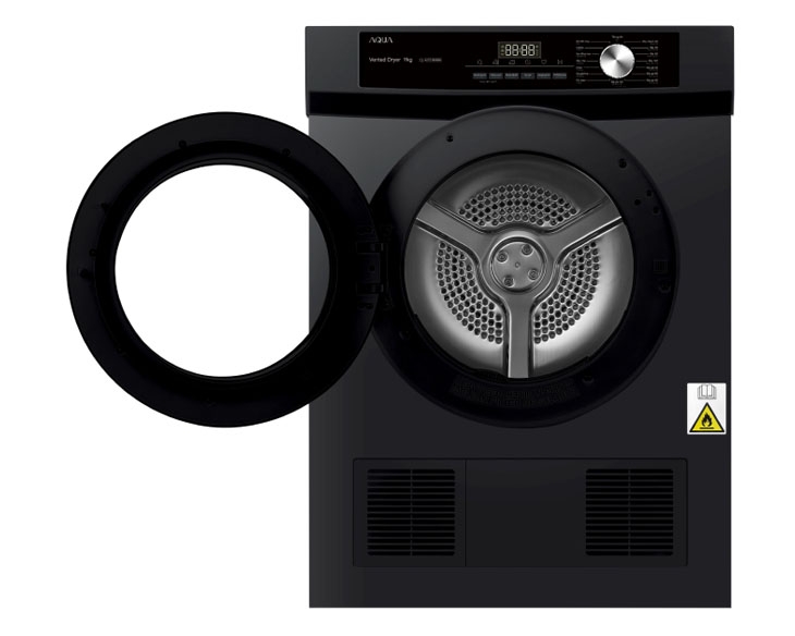 Máy sấy quần áo Aqua 9 kg AQH-V901K(PS) (Sấy thông hơi)