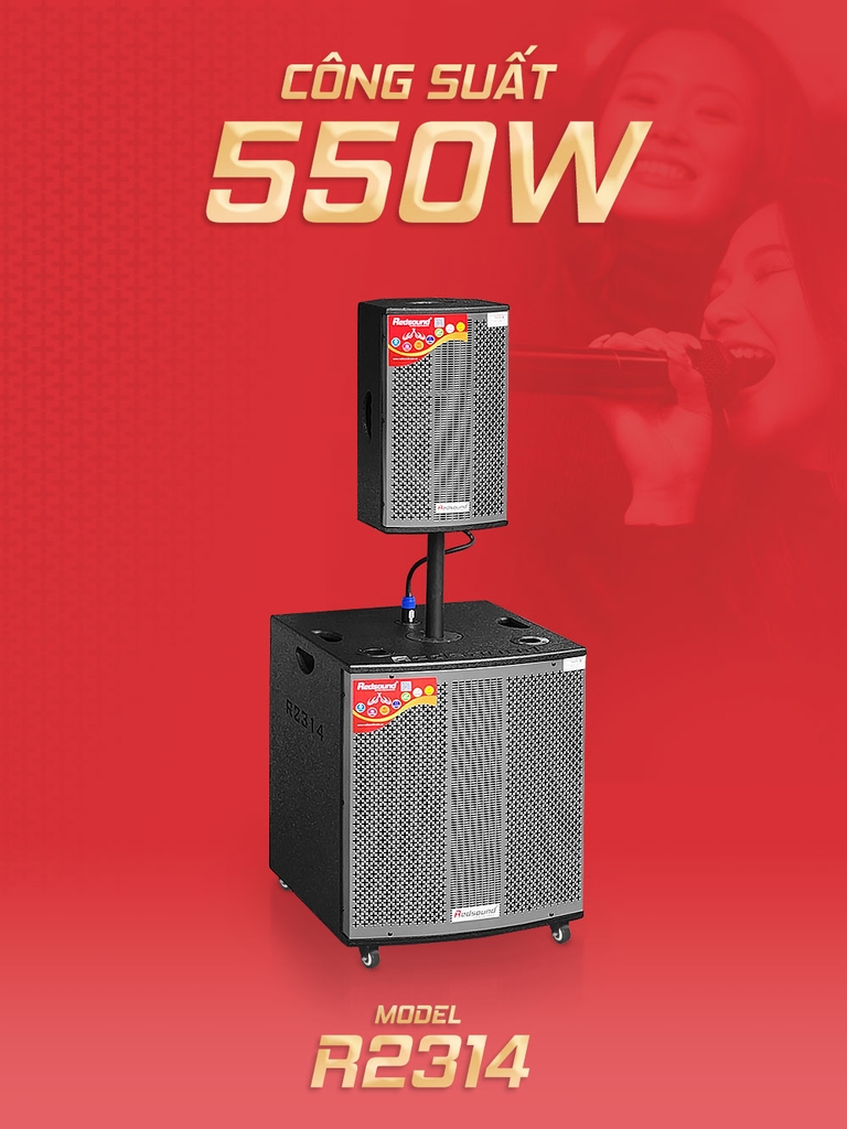 Loa kéo di động Redsound R2314 bass 4 tấc