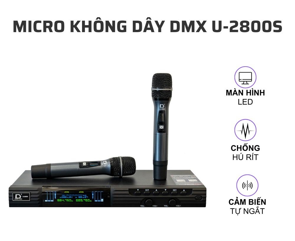 Micro không dây DMX U-2800S - MỚI