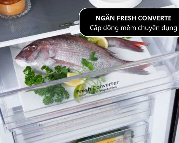 Tủ lạnh LG Inverter 340 lít LBB33BLMAI