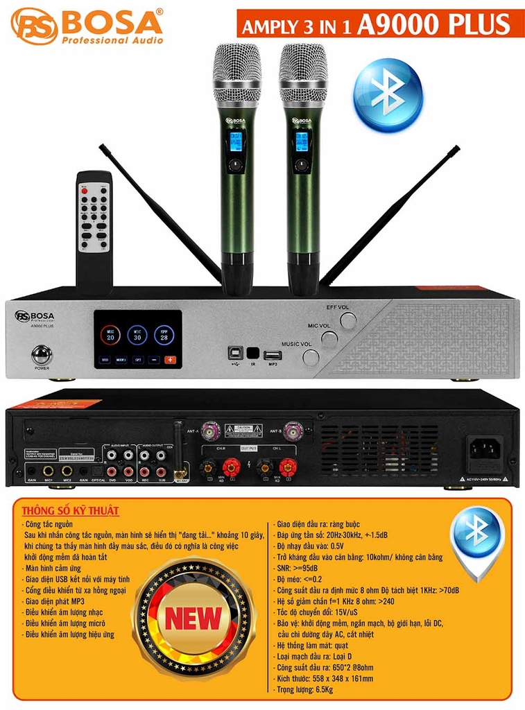 AMPLY 3 IN 1 BOSA A9000 PLUS