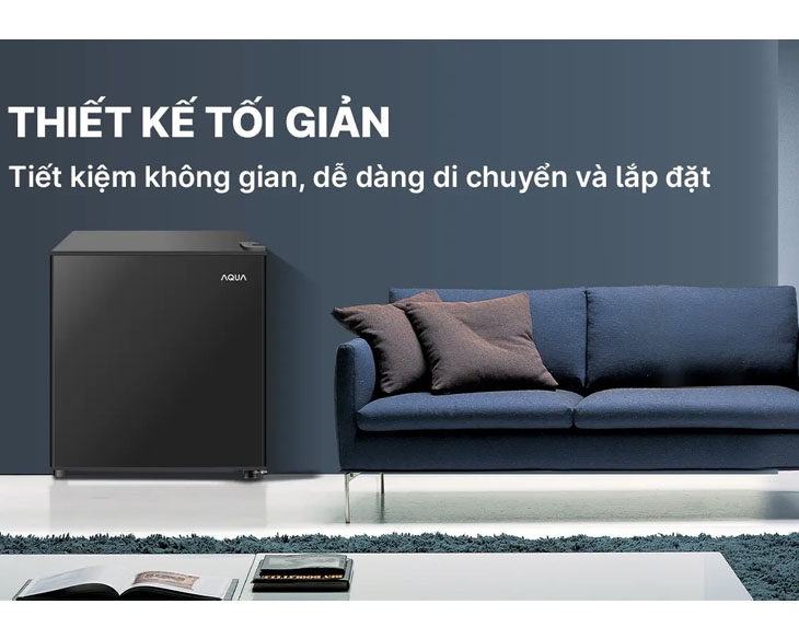 Tủ lạnh Aqua 50 lít AQR-D60FA(BS)