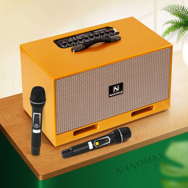 Loa Karaoke Xách Tay Nanomax X-20 Bass Đôi 20cm 380w/max