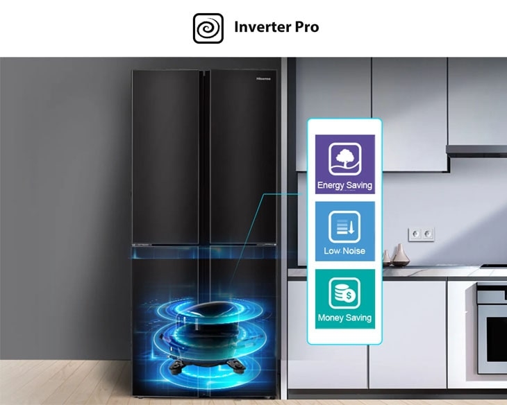 Tủ lạnh Hisense Inverter 427 lít RQ519N4EBU