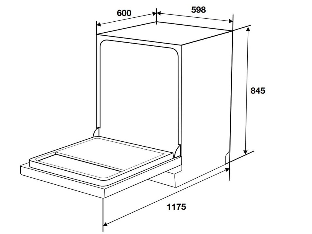 Máy rửa chén độc lập Hafele 15 bộ HDW-F6053S