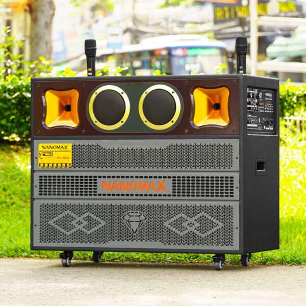 Loa Kéo Bình & Điện Nanomax Bass Đôi 40cm 1600w Pro-803N