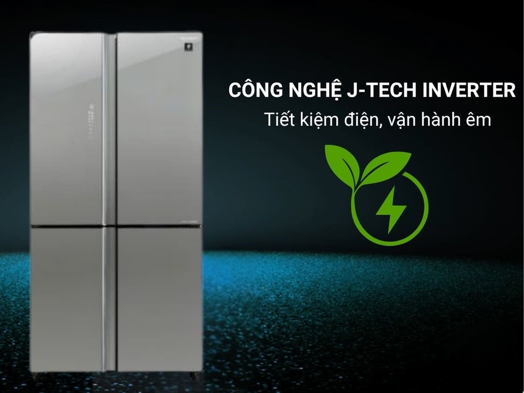 Tủ lạnh Sharp Inverter 572 lít SJ-FXP650VG-SL Mới 2025